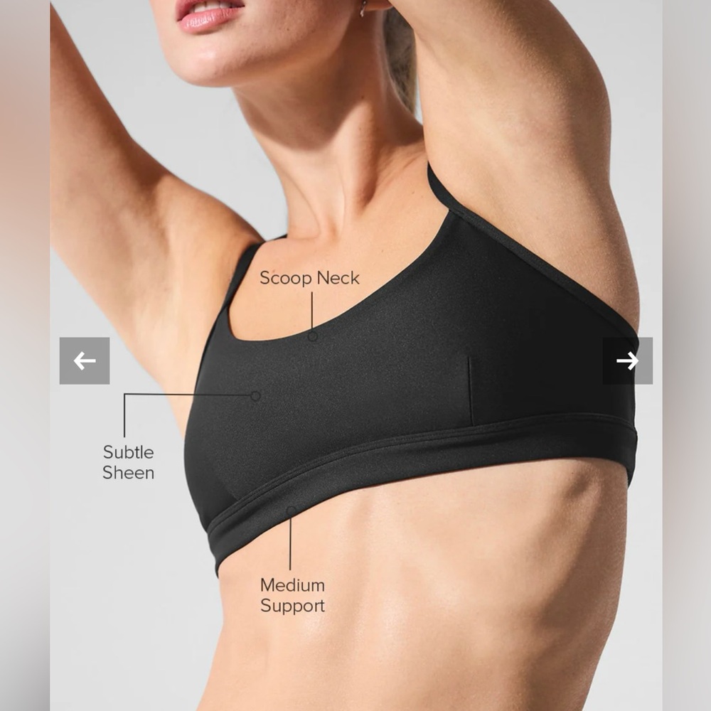 Black ALO Airlift Intrigue Bra